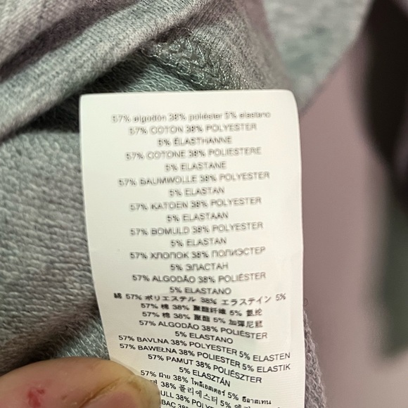 Michael Kors Gray Criss Cross Tie Hooded Pullover Size M - Picture 4 of 6